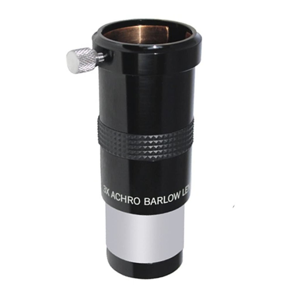 1.25inch 3X Barlow Lens Aluminmium Body Optocal Lens Eyepiece Accessories