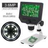 Lab Microscope Accessories 600X Digital Microscope 4.3 Inches 1080P Portable Electronic Video Soldering Microscope(Metal Bracket) view 4