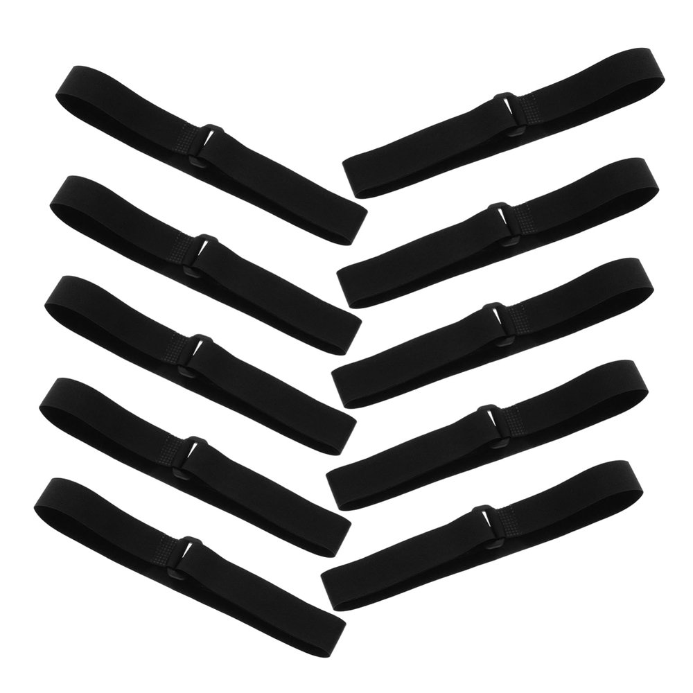Sosoport 10pcs Self-Adhesive Hook and Strap for Soccer Net Easy to Use Fastening for Organizing Cables and Sports Equipment
