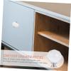 TOBBOMEY 2pcs Transparent Crystal Drawer Knobs Elegant Pull Handles for Cabinets Dressers and Wardrobes Durable Crystal Design Easy to Install for Home Decor view 4