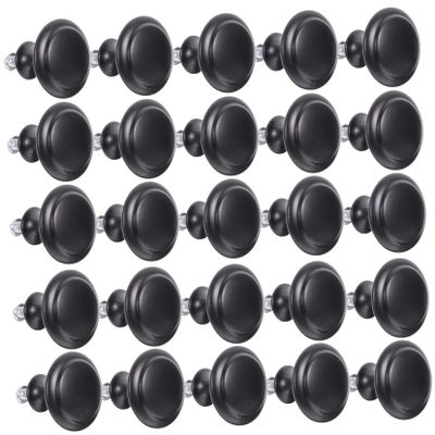 TOBBOMEY 25pcs Matte Cabinet Knobs Wardrobe Handles for Kitchen Bathroom and Bedroom Furniture Easy to Install Pulls