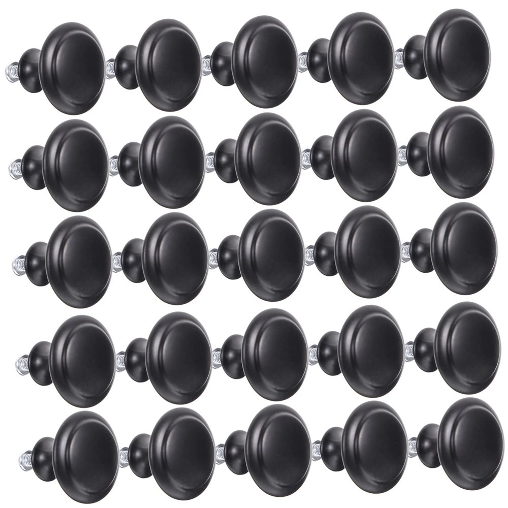 TOBBOMEY 25pcs Matte Cabinet Knobs Wardrobe Handles for Kitchen Bathroom and Bedroom Furniture Easy to Install Pulls