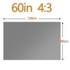 GJPXFR Foldable Projection Screen 60" 72" 84" 100" Portable Movie Screen Anti Crease Projector Screen for Home Theater, Anti-Light(60in(4:3)) view 2