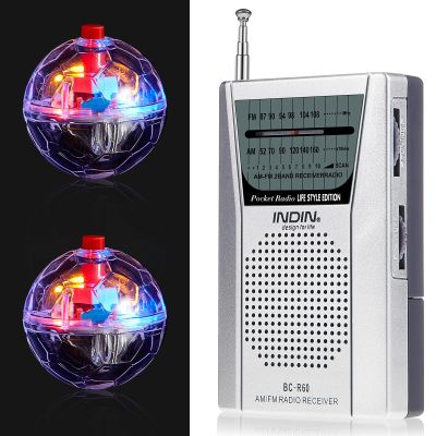 Saillong 2 Ghost Hunting Kit Includes Spirit AM FM Radio Box Paranormal Ghost Hunting Equipment Tools with Light up Cat Ball LED Glowing Motion Activated Cat Ball Toy