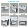 2 in 1 Gen 3 Router Mount, V3 Mount with Satellite Internet Mounting Kit, Power Supply Mounting Kit for Space Saving, White, ABS Bracket Holder view 4