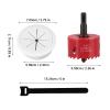 4Pack TV Wire Hider for Wall, TV Wire Hider Kit, 23/8in 60mm Hole Cord Hider in Wall Cable Management Kit, Includes 4 Pass Throughs, 1 Hole Saw Drill Attachment & 10 Cable Ties view 2