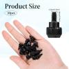 20PCS Computer Case Thumb Screws 6-32 Thread PC Computer Case Thumb Screws Thread Screws for Computer PC Case Power Supply PCI Slots Hard Drives Black view 2