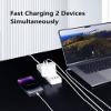 140W USB C Charger, DERLULU GaN Fast Charger, 2-Port USB-C Compact Foldable Charger for Laptops, MacBook Air/Pro, iPad, iPhone 17/16/15 Pro, Galaxy S24/S23, AirPods, and More view 2