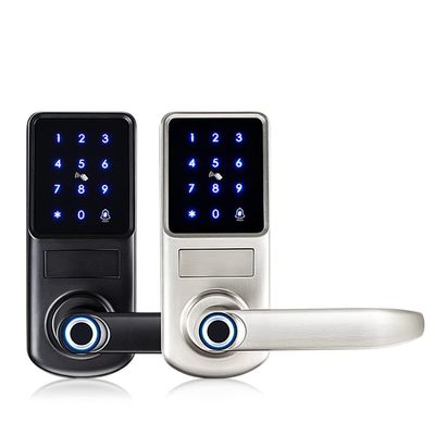 HIONJIN Fingerprint Electronic Door Lock with App Digital Safe Keypad Remote Unlock for Home and Hotel Security Smart Lock(D)