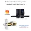 HIONJIN Fingerprint Electronic Door Lock with App Digital Safe Keypad Remote Unlock for Home and Hotel Security Smart Lock(D) view 2