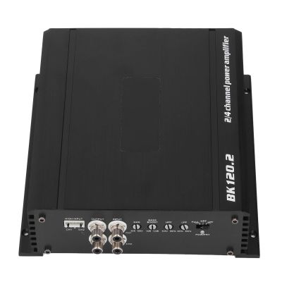 Car Amplifier 2 Channel 1000W High Power Aluminum Alloy Bass Boost Sound Amplifier for Vehicle Truck Boat UTV Motorcycle DC 11 to 15V