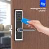 HIONJIN Tuya App High Security Stainless Steel Smart Keyless Keypad Password Lock Digital Biometric Rifd Card Fingerprint Door Lock(5050-147) view 3