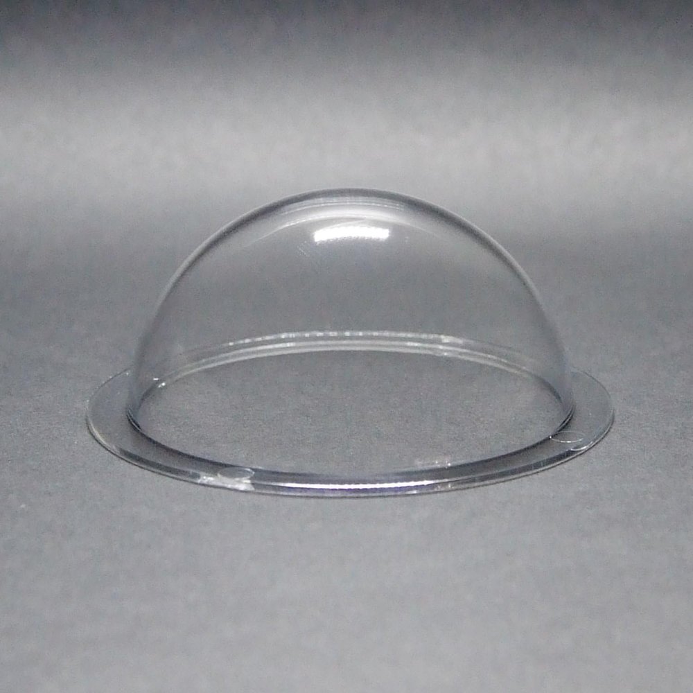 KAYNEY Acrylic Dome with Flange Clear Plastic Hemisphere Transparent Case for CCTV, Camera Lens, Jewelry, Collectibles & Miniatures Dustproof Cover for Delicate Items (3.2inch / 80mm)