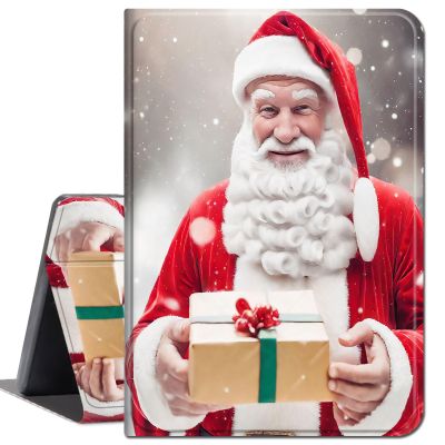 Case for 6.8" Kindle Paperwhite (11th Generation-2021) and Kindle Paperwhite Signature Edition,Slim Lightweight Smart Shell Stand Cover with Auto Wake/Sleep,Snow Santa Claus