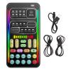 Ejoyous Portable Voice Changer, ABS Handheld Portable Multifunctional Sound Disguiser with 8 Sound Effects for Mobile Phone Computer Plug and Play 3.5mm Interface view 1