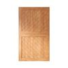 Homacer 50 in. x 84 in. Slanted Stripe Design 003 Early American Finished & Unassembled Pine Wood Barn Door (Interior Use Only) view 1
