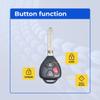 Replacement Keyless Remote Head Key Fob Compatible with Yaris 2008 FCC MOZB41TG Part Number 89070-52850 8907052850 view 2