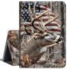 Case for 6.8" Kindle Paperwhite (11th Generation-2021) and Kindle Paperwhite Signature Edition,Slim Lightweight Smart Shell Stand Cover with Auto Wake/Sleep,USA Flag and Deer view 1