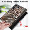 Case for 6.8" Kindle Paperwhite (11th Generation-2021) and Kindle Paperwhite Signature Edition,Slim Lightweight Smart Shell Stand Cover with Auto Wake/Sleep,USA Flag and Deer view 3