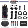 Zoom H6 Essential Handy Recorder Bundle with Podcast Mic Pack, XLR/TRS Capsule, Headphones, Tabletop Stands, Windscreens, Cables, AA Batteries view 2