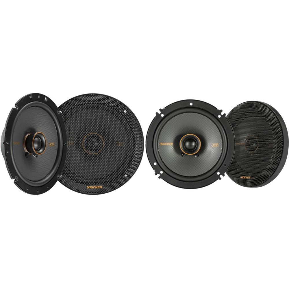 Kicker 51KSC6504 KS-Series 6.5" Coaxial Speakers with .75" tweeters w/ 51KSC6704 6.75" Coaxial Bundle