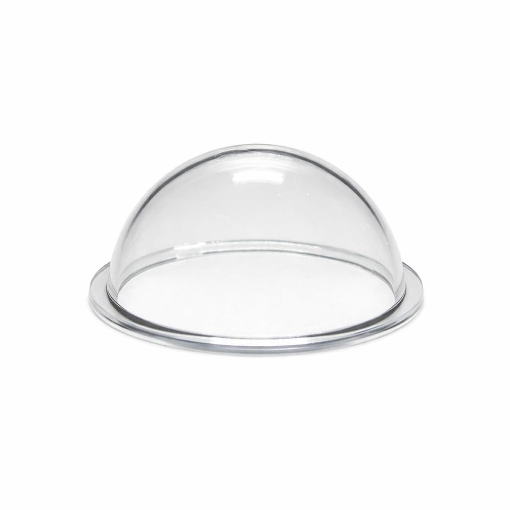 KAYNEY Acrylic Dome with Flange Clear Plastic Hemisphere Transparent Case for CCTV, Camera Lens, Jewelry, Collectibles & Miniatures Dustproof Cover for Delicate Items (1.6inch / 40mm)
