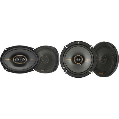 Kicker 51KSC69304 KS-Series 6x9 3-Way Speakers with 1" and .75" tweeters w/ 51KSC6504 6.5" Coaxial Bundle