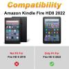 Case for Amazon Fire HD 8 & Fire HD 8 Plus Tablet (Fits Both 12th/10th Generation, 2022/2020 Release) 8 inch,Slim Lightweight Smart Shell Stand Cover with Auto Wake/Sleep,Fruits and Black Cat view 2
