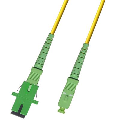 RiteAV 20M (65 Feet) - Singlemode Simplex Fiber Optic Coupler Adapter Internet Cable Male-Female Extender (9/125)- SC/APC to SC/APC