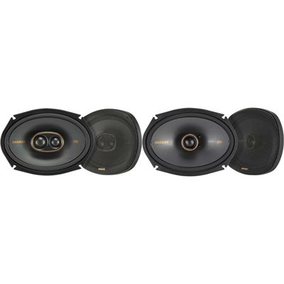 KICKER 51KSC69304 KS-Series 6x9 3-Way Speakers with 1" and .75" tweeters w/ 51KSC6904 6x9 2 Way Coaxial Bundle