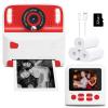 Amzelas Kids Instant Print Camera, Portable Toys Camera for Toddler, Print Black & White Photos Instantly, Ideal Birthday for Boys & Girls Ages 312 (White&Red) view 1