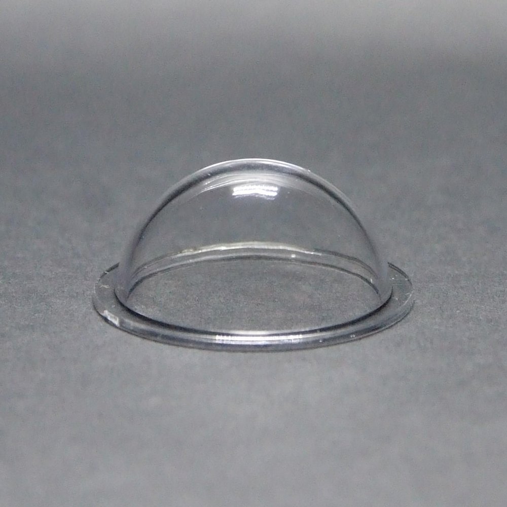 KAYNEY Acrylic Dome with Flange Clear Plastic Hemisphere Transparent Case for CCTV, Camera Lens, Jewelry, Collectibles & Miniatures Dustproof Cover for Delicate Items (1.2inch / 30mm)