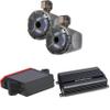 PowerBass XL-POD8LRG - 8" RGB Long Range Pod Speaker System with XL-250.2 2 Channel Power Sport Amplifier and XL-BTR1 Hideaway Bluetooth Receiver view 1