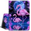 Case for 6.8" Kindle Paperwhite (11th Generation-2021) and Kindle Paperwhite Signature Edition,Slim Lightweight Smart Shell Stand Cover with Auto Wake/Sleep,Moonlit Flamingos view 1