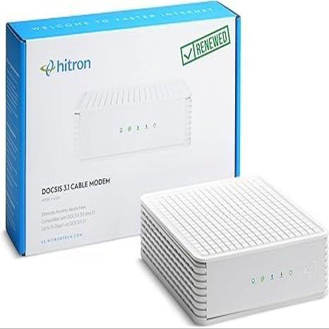 Hitron CODA DOCSIS 3.1 Modem | Certified with Comcast Xfinity, Charter Spectrum, Cox | 10x Faster Than DOCSIS 3.0 | Cable Modem with 1 Gbps Ethernet Port (Renewed)