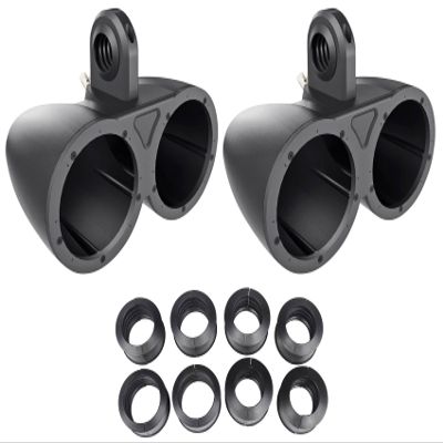 Kicker Bundle: Kicker KMTED Marine Wakeboard Tower Enclosures Speakers Bundle with Kicker KMTAP Pipe Diameter Adapter Pack for KMTES and KMTED Tower Enclosures (3 Items)