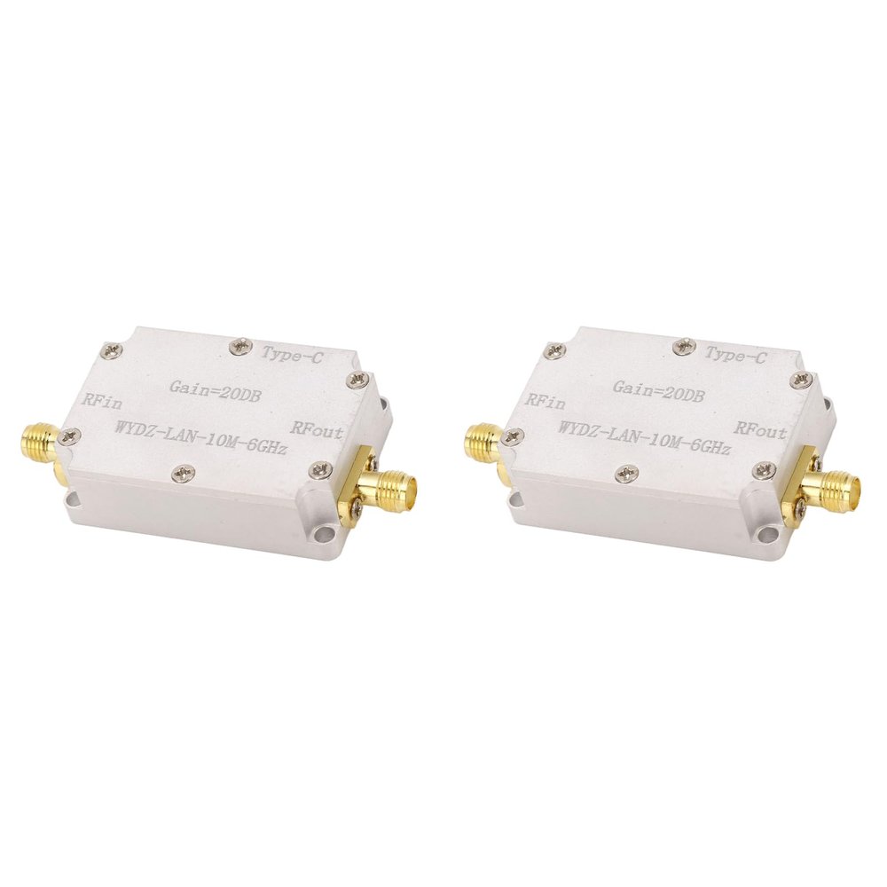 RF Amplifier LNA High Flatness 20dB Gain 10MHz-6GHz for FM Radio Applications