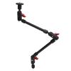 Adjustable Camera Mount, 360 Rotation Desktop Camera Bracket with 180 Ball Head, Strong Clamp for LED Lights, Phone Clip, DSLR, Sports Camera, Aluminum Alloy Material, 1/4 inch view 2