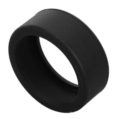 Bewinner Silicone Ring Cover Easy Clean Scratch Soft Flexible Smart Ring Protector Fit for Gym (Black)