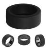 Bewinner Silicone Ring Cover Easy Clean Scratch Soft Flexible Smart Ring Protector Fit for Gym (Black) view 3