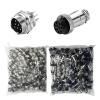 100 Sets GX16 Aviation Circular Connectors, 2-10 Pin Options, Panel Mount, Metal Adapter, Male & Female,Plug & Socket, (10P) view 1