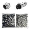 100 Sets GX16 Aviation Circular Connectors, 2-10 Pin Options, Panel Mount, Metal Adapter, Male & Female,Plug & Socket, (3P) view 1