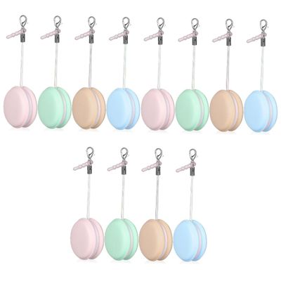 CAXUSD 12pcs Macaron Screen Cleaners for Mobile Phones Cute Decorative Pendants Green and Khaki Effectively Removes Dust and Fingerprints from Screens