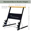 Booty Kicker Black Folding Portable Barre + Tablet/Phone Holder view 2