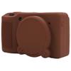 AEXUTDA Case for Ricoh GRIII GRIIIx Camera, Soft Silicone GRIII GRIIIx Camera Case Cover with Detachable Lens Cover Lightweight Skin FriendlyCoffee Color view 1