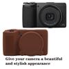AEXUTDA Case for Ricoh GRIII GRIIIx Camera, Soft Silicone GRIII GRIIIx Camera Case Cover with Detachable Lens Cover Lightweight Skin FriendlyCoffee Color view 3