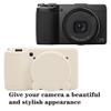 AEXUTDA Case for Ricoh GRIII GRIIIX Camera, Soft Silicone GRIII GRIIIX Camera Case Cover with Detachable Lens Cover Lightweight Skin FriendlyMisty White view 3
