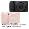 AEXUTDA Case for Ricoh GRIII GRIIIX Camera, Soft Silicone GRIII GRIIIX Camera Case Cover with Detachable Lens Cover Lightweight Skin FriendlyMisty Pink view 3