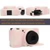 AEXUTDA Case for Ricoh GRIII GRIIIX Camera, Soft Silicone GRIII GRIIIX Camera Case Cover with Detachable Lens Cover Lightweight Skin FriendlyMisty Pink view 4
