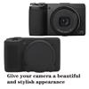 AEXUTDA Case for Ricoh GRIII GRIIIX Camera, Soft Silicone GRIII GRIIIX Camera Case Cover with Detachable Lens Cover Lightweight Skin FriendlyBlack view 3